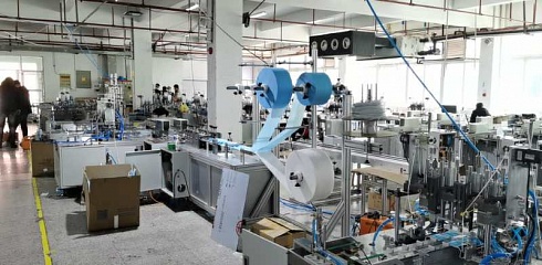 Автоматическая линия по производству одноразовых медицинских масок DFL-120